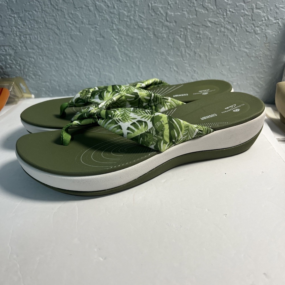 Clarks Cloud Steppers Ladies Toe Post Tropical Sandals "Arla Glison" Size 11-New - Picture 2 of 7